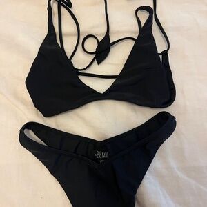 Benoa Swim Set in Black Medium, Johnny Bottoms and Zoe Top